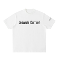 Crowned Culture: Heavyweight Vintage Washed Frayed T-Shirt